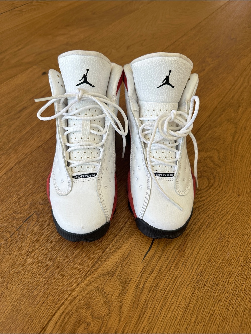 Jordan Kids White, Red & Black High-Top Sneakers